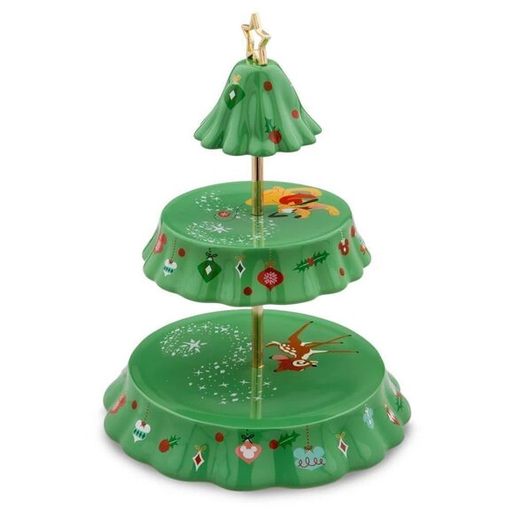 2023 Disney Mickey Mouse & Friends Holiday 3 Tiered Tray NEW NiB - Picture 2 of 3